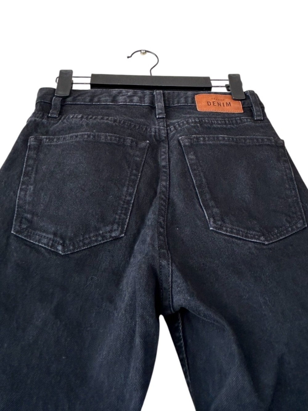 Sézane Denim Le Brut Sexy Jeans Black Size 26 Style S22IPAN004N Organic Cotton - Picture 5 of 16